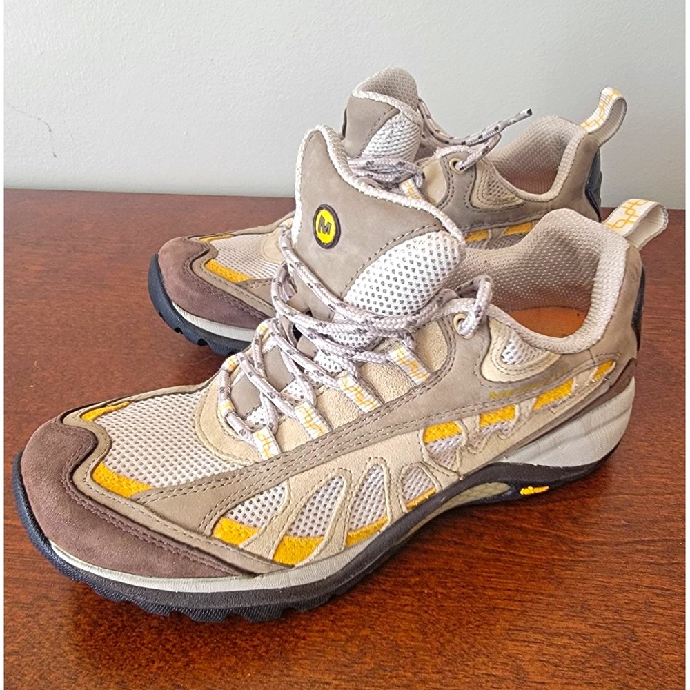 Merrell Women's Size 7 Mid GTX Hiking Siren Ventilator Brown Outdoors Shoe Walk